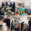 مشارکت دانشجویان بهورزی در نظافت و ساماندهی مرکز آموزش