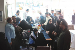 برپایی ایستگاه خطر سنجی سکته های قلبی و مغزی در اداره آموزش و پرورش همزمان با دومین روز از هفته سلامت با شعار محیط سالم ، جامعه سالم با مشارکت مردم انجام گردید