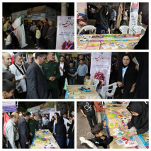 برپایی میز خدمت دانشکده علوم پزشکی تربت‌جام در اجتماع شبانه مردم