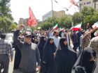 حضور با شکوه مدافعان سلامت در کنار مردم ولایت مدار و وقت شناس تربت جام در راهپیمایی پرشکوه جمعه خشم و نصر