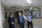 بازدید سرزده و شبانه ریاست دانشکده از بخش‌های درمانی بیمارستان سجادیه