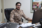 حضور ریاست و کارکنان دانشکده علوم پزشکی تربت جام با لباس بسیجی در محل کار به مناسبت هفته دفاع مقدس