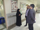بازدید میدانی سرپرست مرکز آموزشی درمانی سجادیه از بخش های مختلف درمانی