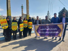حضور پرشور خانواده ی بزرگ علوم پزشکی تربت جام  در راهپیمایی یوم ‌الله ۱۳ آبان
