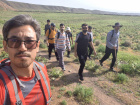 کوهپیمایی مشترک اساتید، کارکنان و دانشجویان دانشکده علوم پزشکی تربت‌جام در ارتفاعات روستای بزد