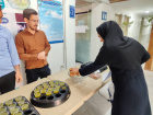 برپایی ایستگاه پذیرایی صمیمانه در دانشکده علوم پزشکی تربت‌جام