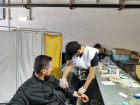 برپایی قرارگاه جهادی امام خامنه‌ای شهید بسیج جامعه پزشکی تربت جام در حرم مطهر رضوی