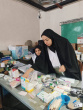 برپایی قرارگاه جهادی امام خامنه‌ای شهید بسیج جامعه پزشکی تربت جام در حرم مطهر رضوی