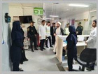 بازدید جانشین فرمانده نیروی انتظامی شهرستان تربت جام و هیئت همراه و عیادت از بیماران مرکز آموزشی درمانی سجادیه