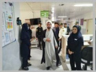 بازدید جانشین فرمانده نیروی انتظامی شهرستان تربت جام و هیئت همراه و عیادت از بیماران مرکز آموزشی درمانی سجادیه