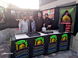 برپایی ایستگاه صلواتی به مناسبت ایام محرم در بیمارستان مهر مادر