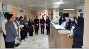 -تجلیل و قدردانی از پزشکان و پرستاران بخش ICU۱ و بخش جراحی زنان بیمارستان سجادیه توسط خانواده بیمار