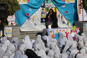 جشنواره هفته غذای سالم و بهداشت دهان و دندان در مدرسه بهار تربت جام با حضور مسئولان و دانش‌آموزان