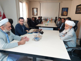 دیدار امام جمعه بخش سمیع‌آباد و معتمدین محلی با دکتر عبدالشکور رسولی‌استادی