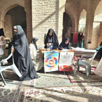 برگزاری میز خدمت  دانشکده علوم پزشکی تربت‌جام دربخش بانوان نماز جمعه مصلی الغدیر و مزار شیخ احمد جامی