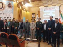 حضور معاون فرهنگی دانشجویی و جمعی از مسئولان و دانشجویان دانشکده علوم پزشکی تربت‌جام در مراسم بزرگداشت روز دانشجو