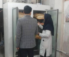 بازدید معاونت غذا و دارو تربت جام  از واحد تولیدی نان