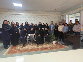 برگزاری مراسم تکریم و معارفه مترون بیمارستان مهر مادر