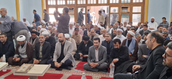 مراسم گرامیداشت قائد شهید امت در مزار شیخ احمد جامی با حضور مسئولان و مردم تربت‌جام برگزار شد