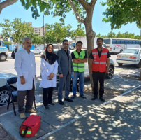 خدمت‌رسانی دانشکده علوم پزشکی تربت‌جام به زائران و شرکت‌کنندگان در مراسم تشییع رهبر شهید