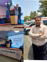 حضور مسئول واحد نقلیه دانشکده علوم پزشکی تربتجام در آیین ارتقای ظرفیت ناوگان آمبولانسهای بیمارستانی و اورژانس کشور