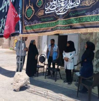 بازدید معاون غذا و دارو دانشکده علوم‌پزشکی تربت‌جام از موکب‌های سلامت در مسیر خدمت به زائران امام رضا(ع)