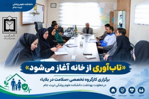 «تاب‌آوری از خانه آغاز می‌شود»؛ برگزاری کارگروه تخصصی «سلامت در بلایا» در معاونت بهداشت علوم پزشکی تربت‌جام