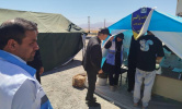 خدمت‌رسانی موکب حاج قاسم سلیمانی بیمارستان سجادیه تربت‌جام به زائران پیاده علی‌بن‌موسی‌الرضا(ع)