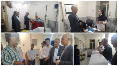 بازدید میدانی و شبانه رئیس دانشکده از مرکز خدمات جامع سلامت شهر نصرآباد