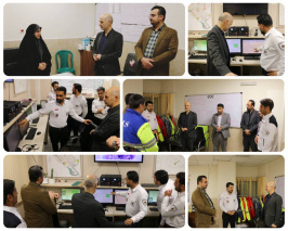 *گزارش تصویری از بازدید ریاست دانشکده علوم پزشکی تربت جام از مرکز کنترل اورژانس ۱۱۵*