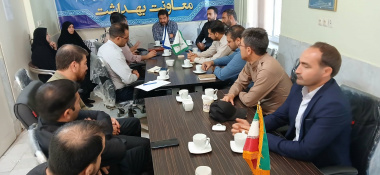 جلسه مسئول پدافند غیر عامل شهرستان با اعضاء شورای پایگاه بسیج شهید بهشتی دانشکده علوم پزشکی تربت جام