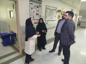 بازدید میدانی سرپرست مرکز آموزشی درمانی سجادیه از بخش های مختلف درمانی