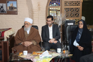 دیدار هیات رئیسه دانشکده علوم پزشکی تربت‌جام با مولوی شرف الدین جامی الاحمدی و تشریح آخرین وضعیت طرح پزشک خانواده در منطقه جام