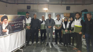 بازدید دکتر رسولی استادی از محل استقرار تیم پزشکی و درمانی دانشکده علوم پزشکی تربت‌جام و بسیج جامعه پزشکی در باغ رضوان حرم مطهر رضوی