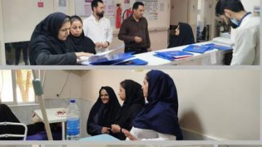 بازدید میدانی معاون درمان و سرپرست مرکز آموزشی درمانی سجادیه از بخش های داخلی، جراحی مردان و جراحی زنان با محوریت ارزیابی کیفیت خدمات درمانی